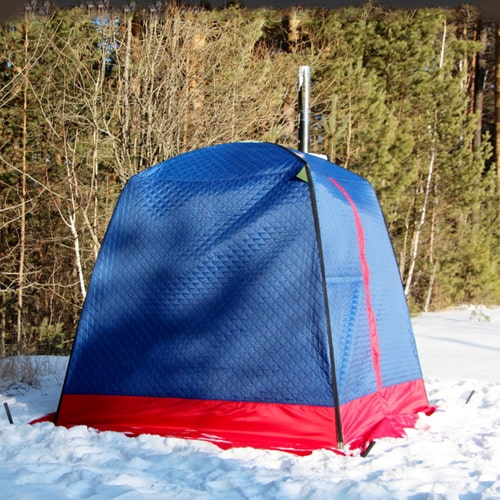 Мобильная баня-палатка Морж в подарок на Новый Год
