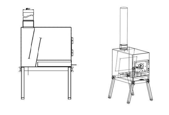 Печь дровяная Сибтермо большая в Екатеринбурге