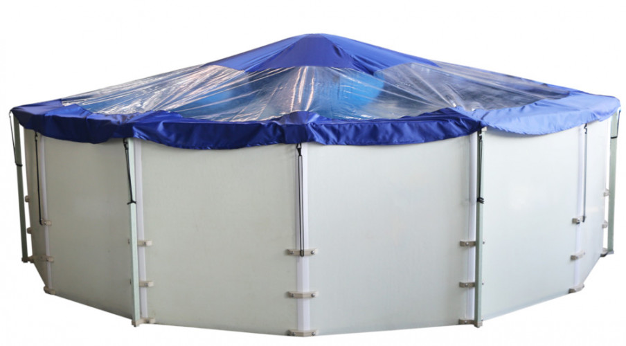 Тент для бассейна с надувной подушкой "Фиеста" в Екатеринбурге