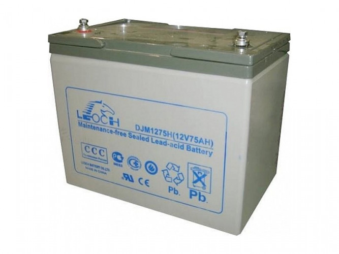 Аккумулятор Leoch DJM1275H (12 В, 75 Ач) в Екатеринбурге