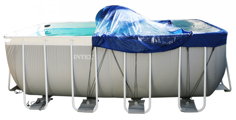 Тент для прямоугольного бассейна Intex/Bestway с надувной подушкой "Фиеста" в Екатеринбурге