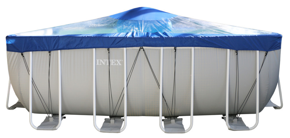 Тент для прямоугольного бассейна Intex/Bestway с надувной подушкой "Фиеста" в Екатеринбурге