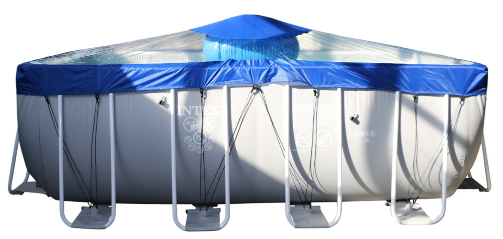 Тент для прямоугольного бассейна Intex/Bestway с надувной подушкой "Фиеста" в Екатеринбурге