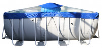 Тент для прямоугольного бассейна Intex/Bestway с надувной подушкой "Фиеста" в Екатеринбурге
