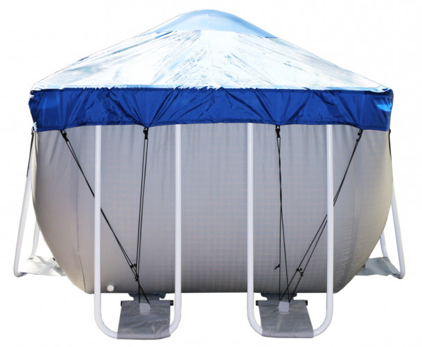 Тент для прямоугольного бассейна Intex/Bestway с надувной подушкой "Фиеста" в Екатеринбурге