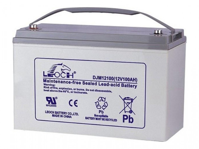 Аккумулятор Leoch DJM12100 (12 В, 100 Ач) в Екатеринбурге