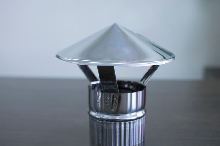 Зонт-дымник на трубу d-80 мм.(нерж) в Екатеринбурге