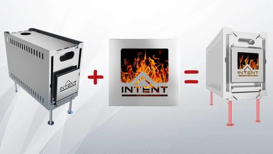 Стеклянная дверца для печи Intent в Екатеринбурге