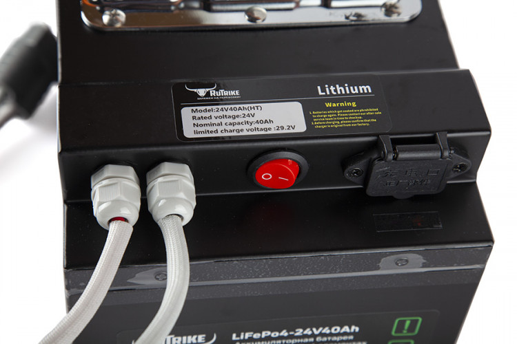 Тяговый железо-фосфатный аккумулятор RuTrike LiFePO4 24V40Ah (50А) в Екатеринбурге