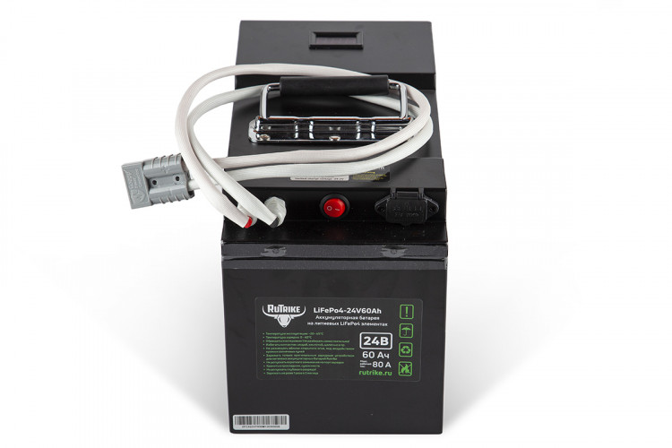Тяговый железо-фосфатный аккумулятор RuTrike LiFePO4 60V48Ah (60А) в Екатеринбурге