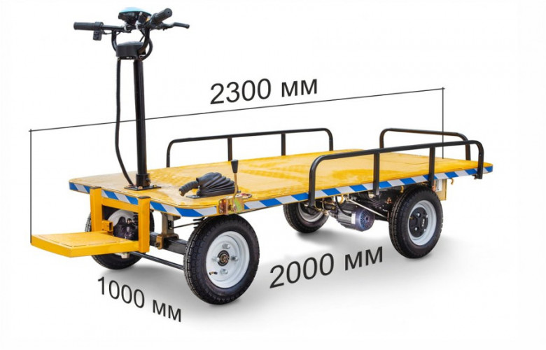 Грузовая электрическая тележка RuTrike СКЛАД 2000 П в Екатеринбурге