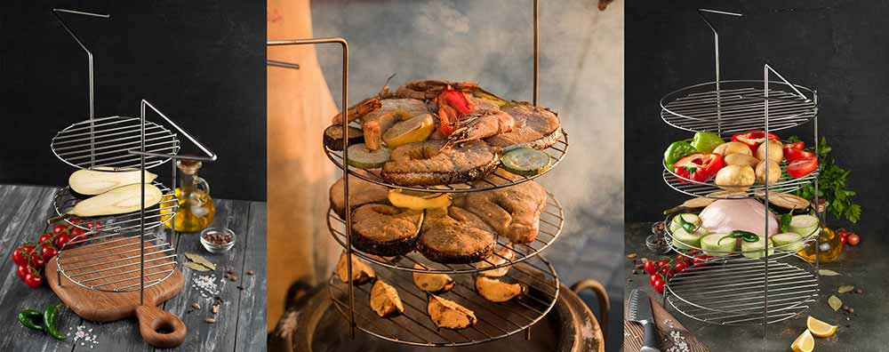 Этажерка 3-х ярусная диаметр 27 см в Екатеринбурге