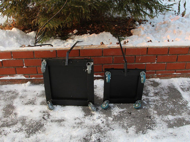 Тележка для тандыра (усиленная) 700*700 в Екатеринбурге