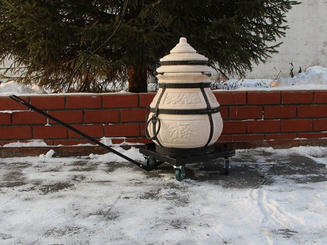 Тележка для тандыра (усиленная) 700*700 в Екатеринбурге