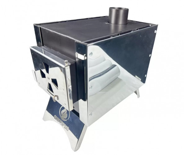 Печь дровяная Сибирка малая из нержавейки в Екатеринбурге