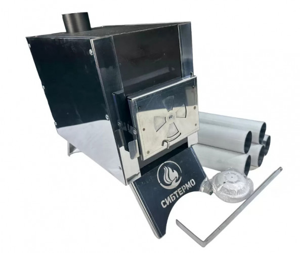 Печь дровяная Сибирка малая из нержавейки в Екатеринбурге