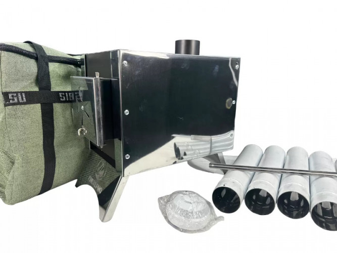 Печь дровяная Сибирка средняя из нержавейки  в Екатеринбурге