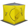 Палатка для рыбалки Helios Куб 1,5х1,5 желто/серый в Екатеринбурге