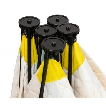 Палатка для рыбалки Helios утепл.Куб 1,5х1,5 желтый/серый в Екатеринбурге