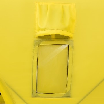 Палатка для рыбалки Helios Куб 1,8х1,8 желтый/серый в Екатеринбурге