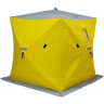 Палатка для рыбалки Helios утепл. Куб 1,8х1,8 желтый/серый в Екатеринбурге