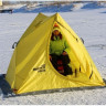 Палатка для рыбалки Helios двускатная Delta желтый в Екатеринбурге