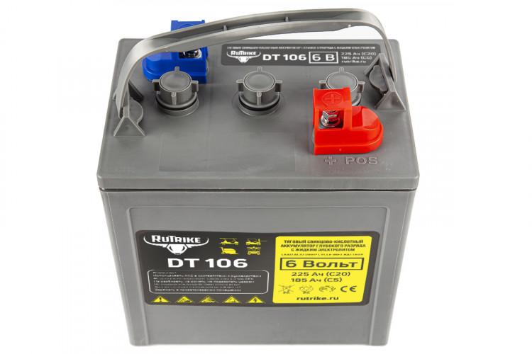 Тяговый аккумулятор RuTrike WET DT106 (T-105) 6V155A/H C3 в Екатеринбурге