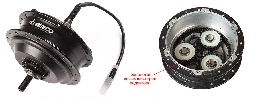 Как снять мотор колесо электроскутера Мотор-колесо Eltreco 36V 350W LCD 26" АКБ 10Ah - купить в Екатеринбурге цена: 46