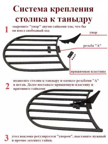 Боковой столик для тандыра в Екатеринбурге