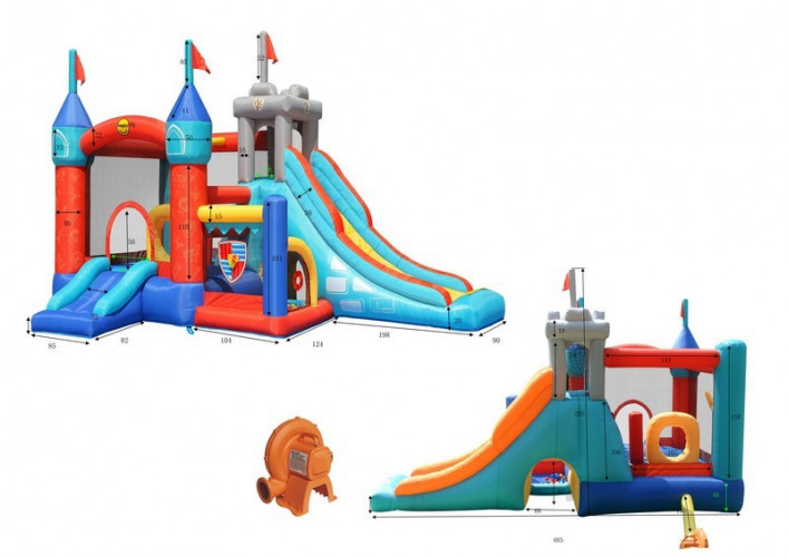 Надувной батут Happy Hop Цитадель 3 в 1 (9021) в Екатеринбурге