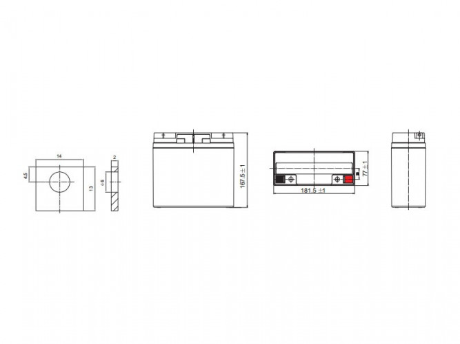 Аккумулятор Leoch DJW 12-18 (12 В, 18 Ач) в Екатеринбурге