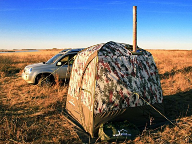 Мобильная баня ТЕРМА-10 с 1 окном (походная) в Екатеринбурге