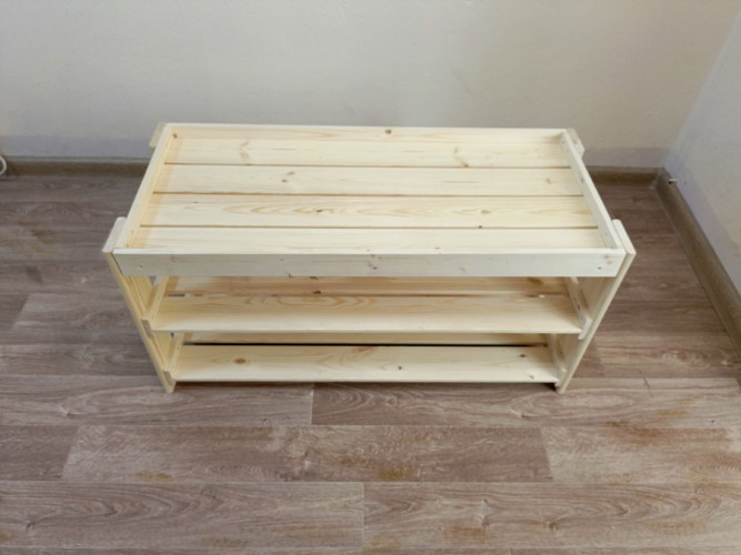 Полка для обуви деревянная в Екатеринбурге