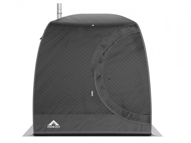 Мобильная баня-палатка МОРЖ LUX черный в Екатеринбурге
